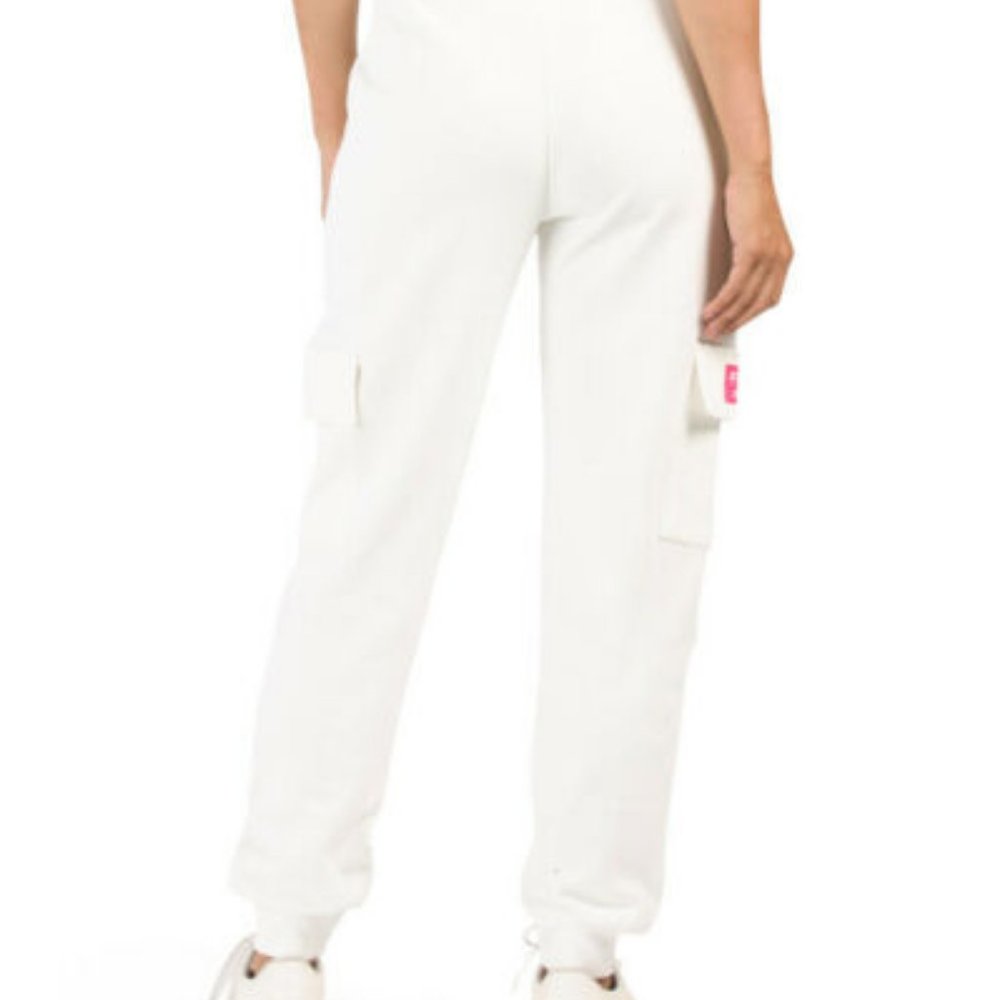 Cargo Jogger Sweat Pants Velour Black Joggers S - Picture 6 of 6